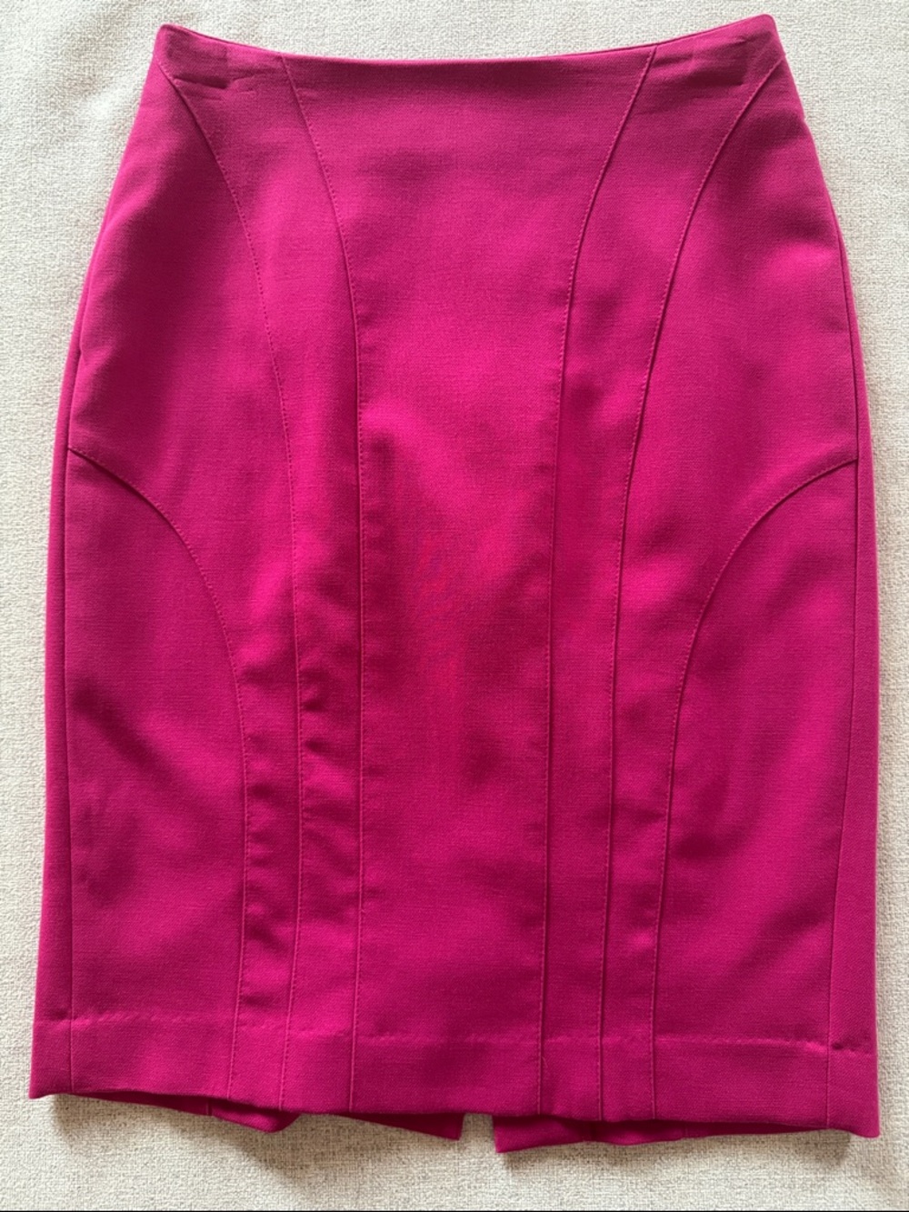 Banana Republic Fuchsia Panel-Stitch Pencil Skirt